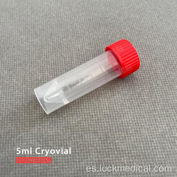 PC Plastic 5m Cryovials 5 ml de laboratorio CE